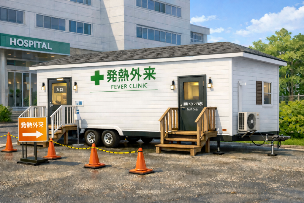 病院にトレーラーハウスという新しい選択肢